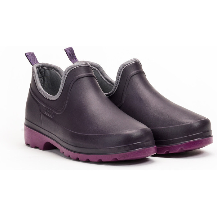 Aigle Womens Taden Plus Clogs Aubergine / Dahlia 381844 Country